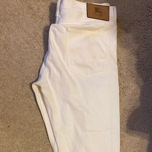 Men’s Burberry White Jeans